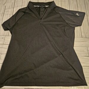 Swannies Golf Polo Shirt Mens 2XL XXL Black‎ Performance Short Sleeve Stretch